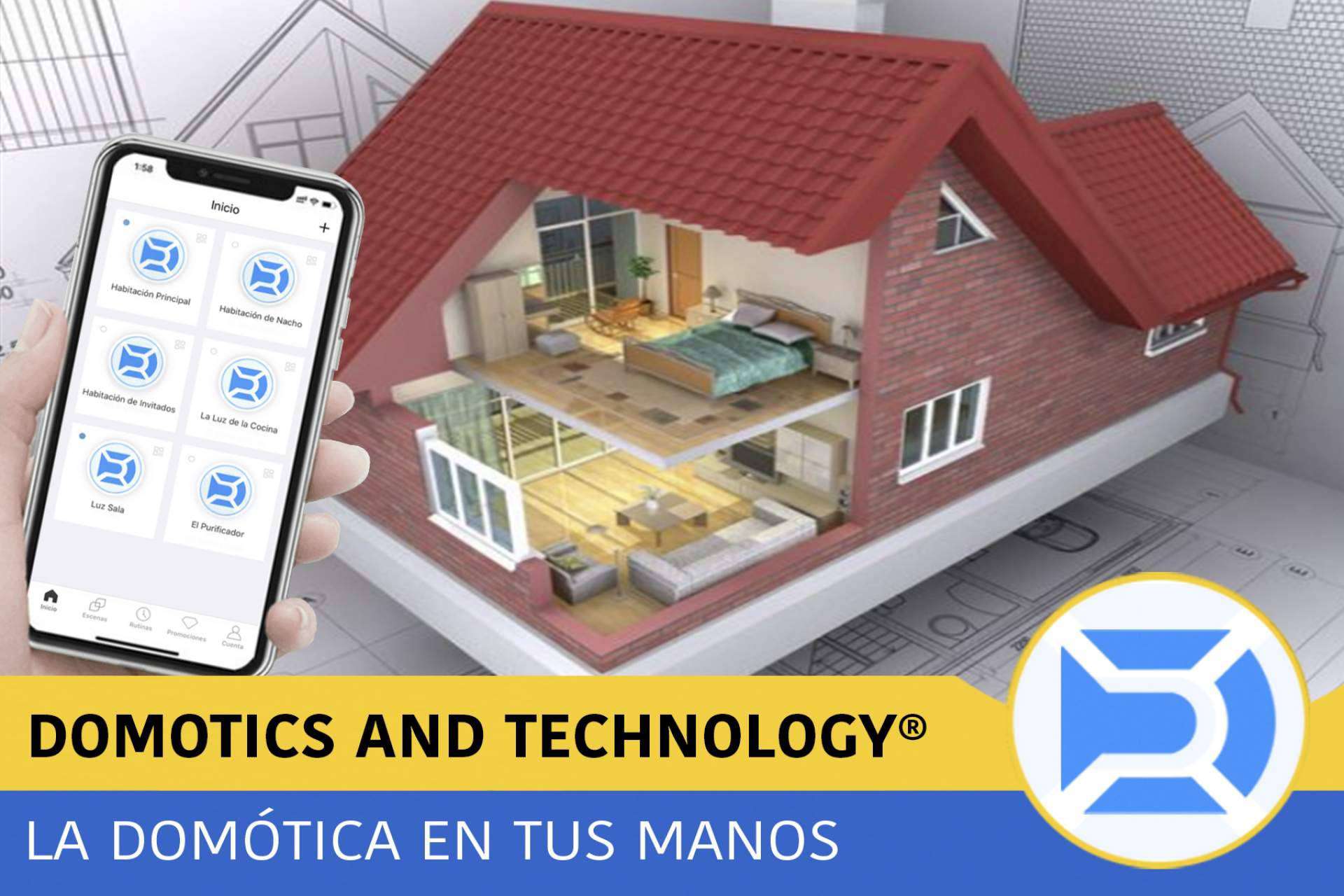 ¿Qué funciones se pueden controlar con la tecnología domótica?