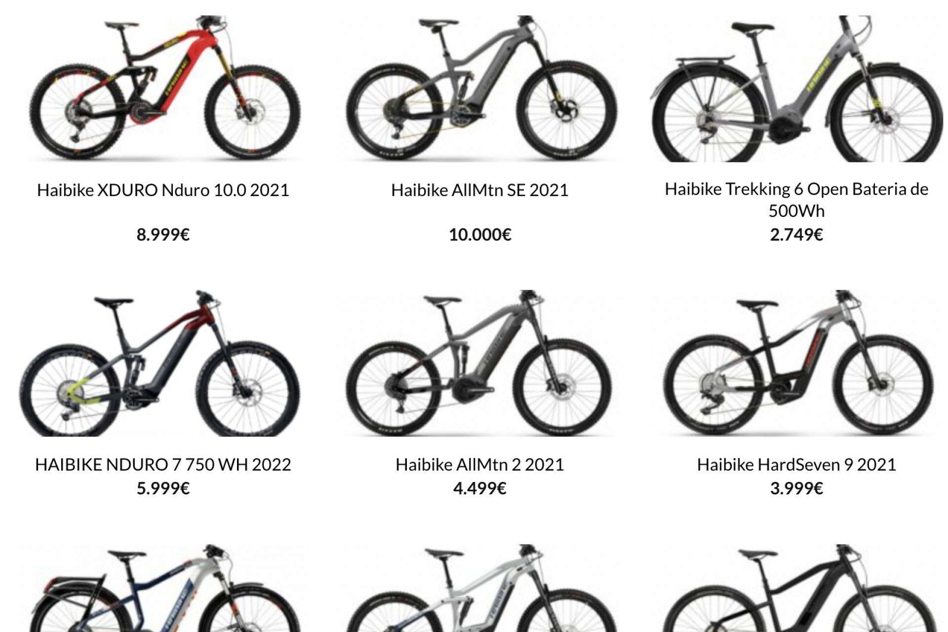 Las bicicletas eléctricas Haibike en España de la tienda Ebike.es