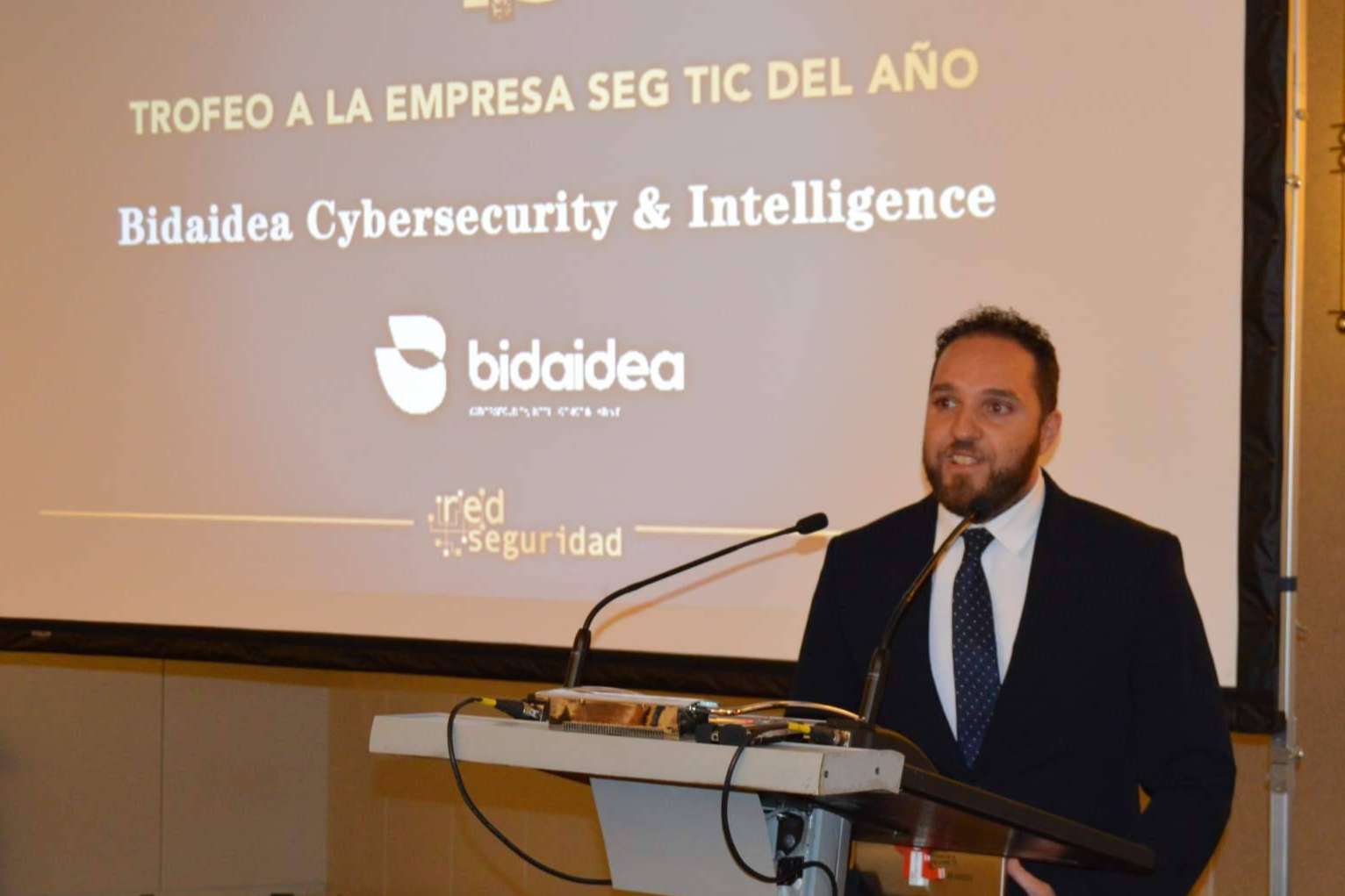 Mikel Rufián, ganador del premio 'Mejor empresa de ciberseguridad del año'