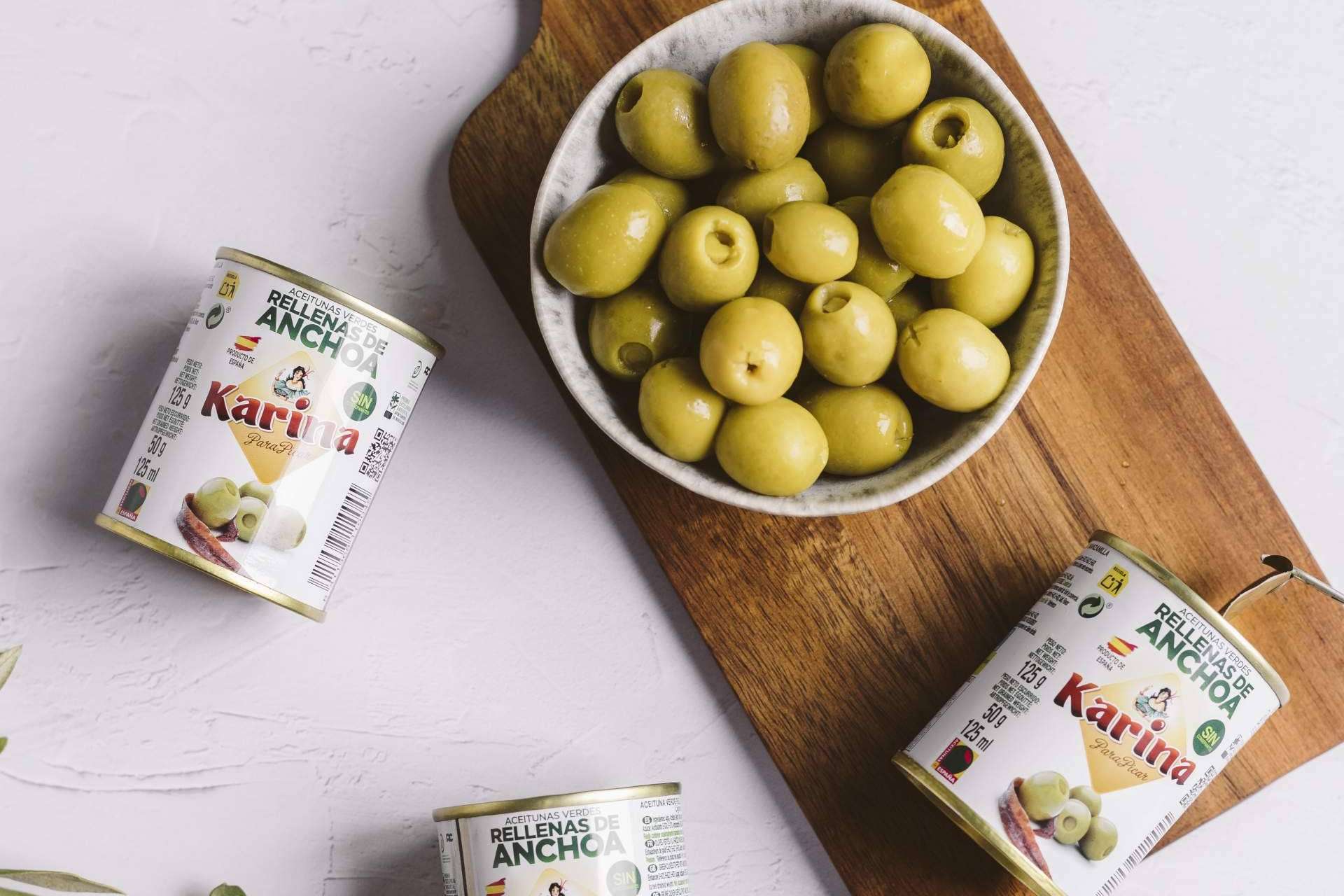 Las aceitunas rellenas de anchoa de Murcia, Karina