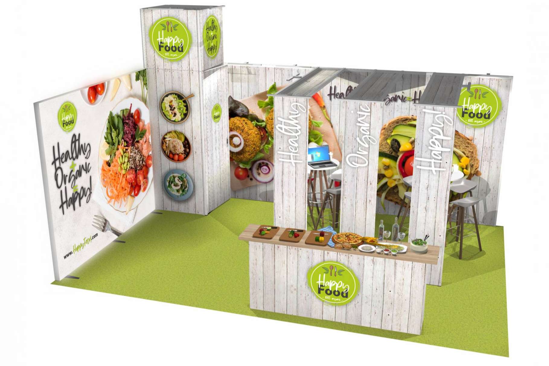 Stands de renting para ferias, con Olika Stands