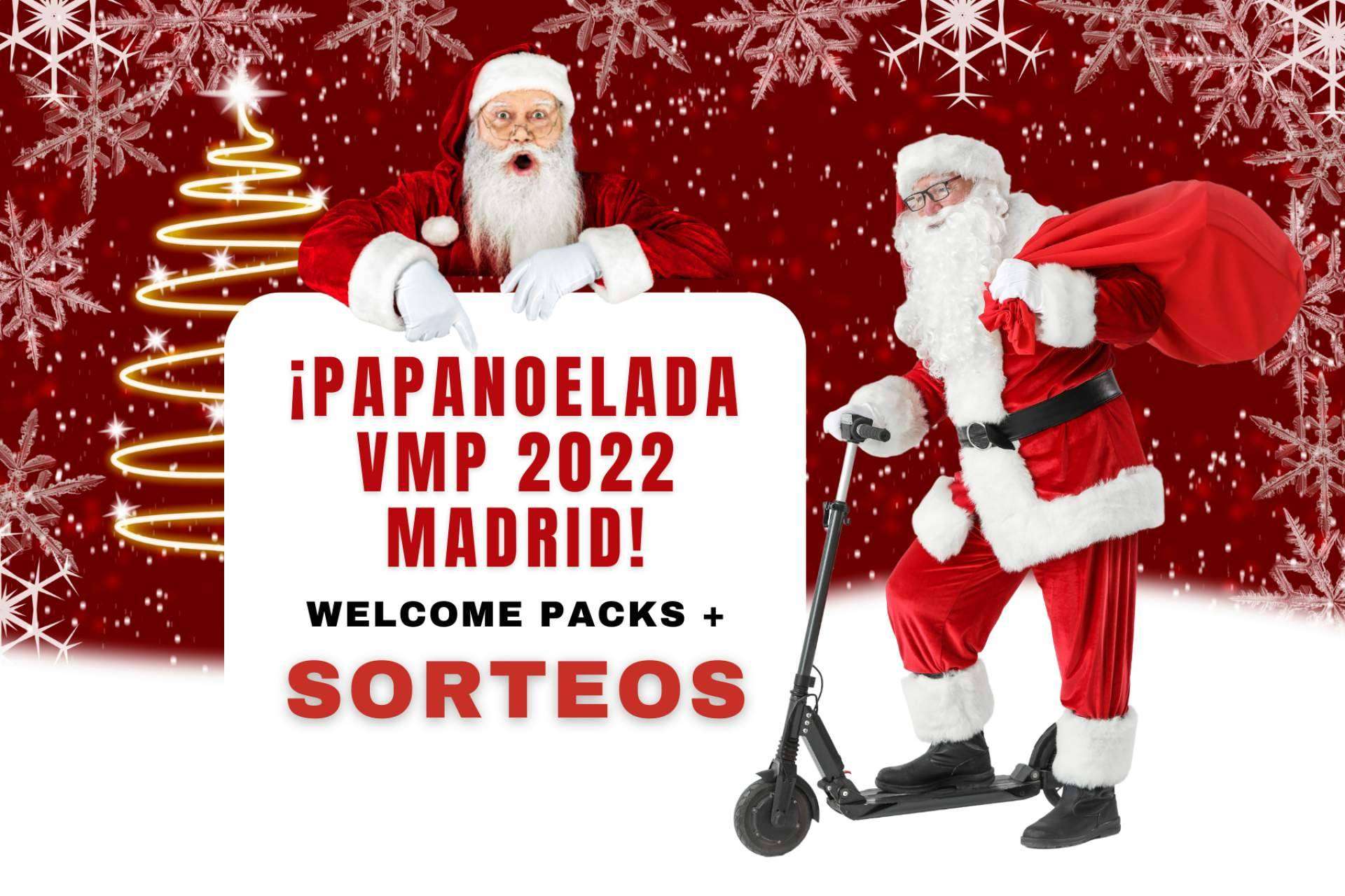 Papanoelada VMP 2022, una iniciativa de HTO Urban Mobility, empresa referente en el mundo del patinete eléctrico, para celebrar la Navidad