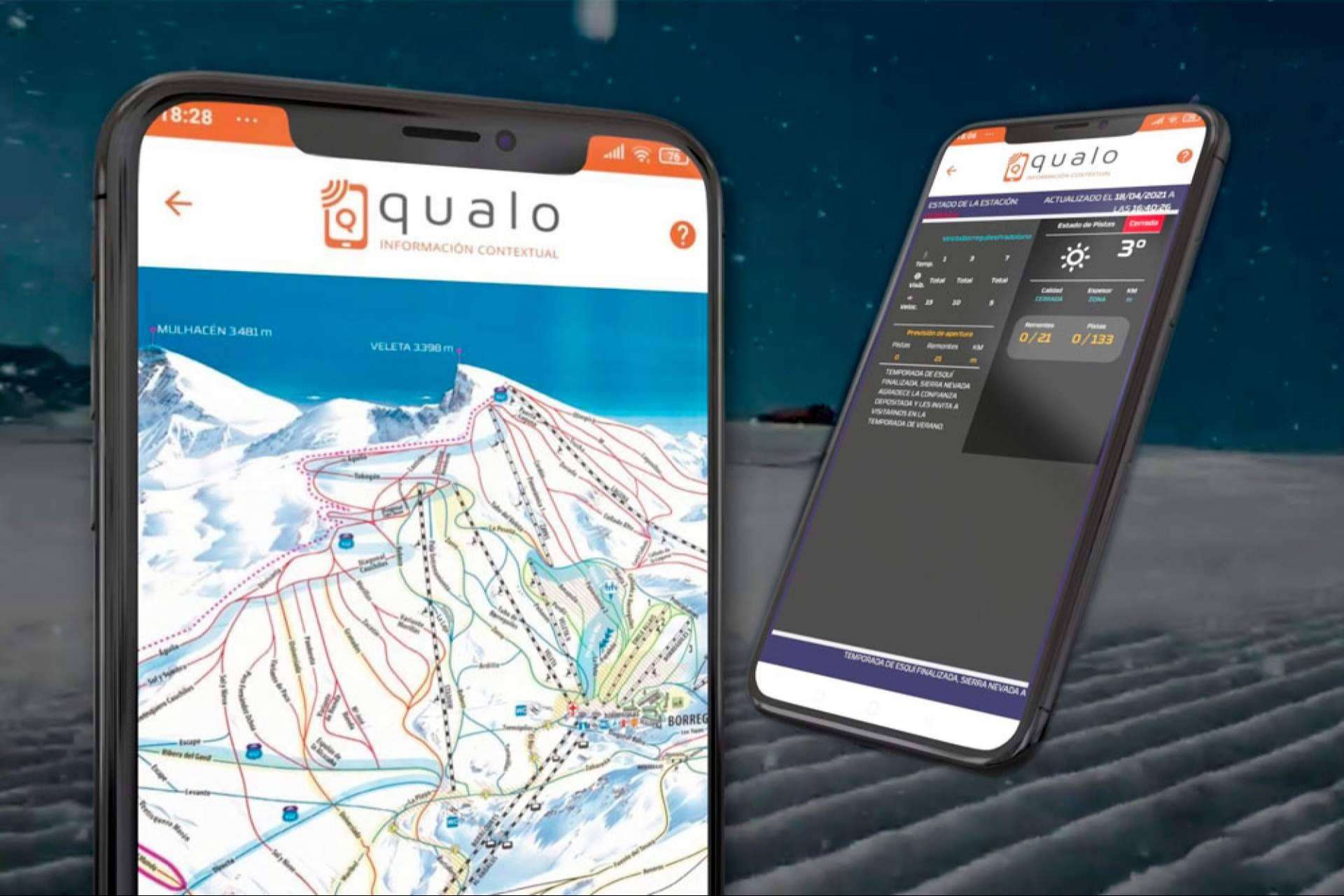La plataforma universal de información contextualizada para las estaciones de esquí, QUALO