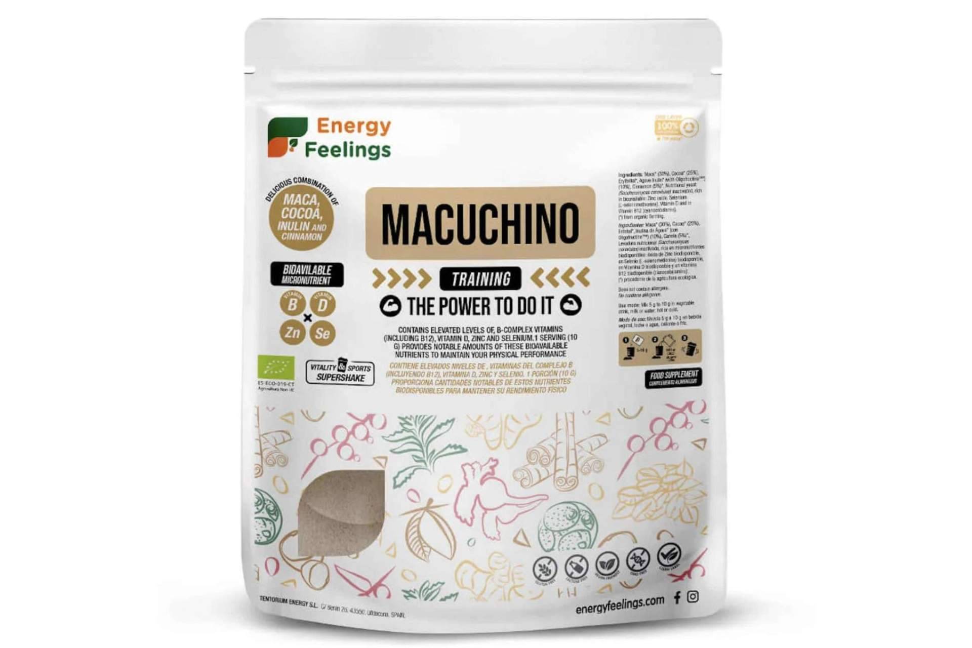 Macuchino Training Eco 2.0, un batido de Mediterranean Superfoods para vigorizar y aportar energía al organismo