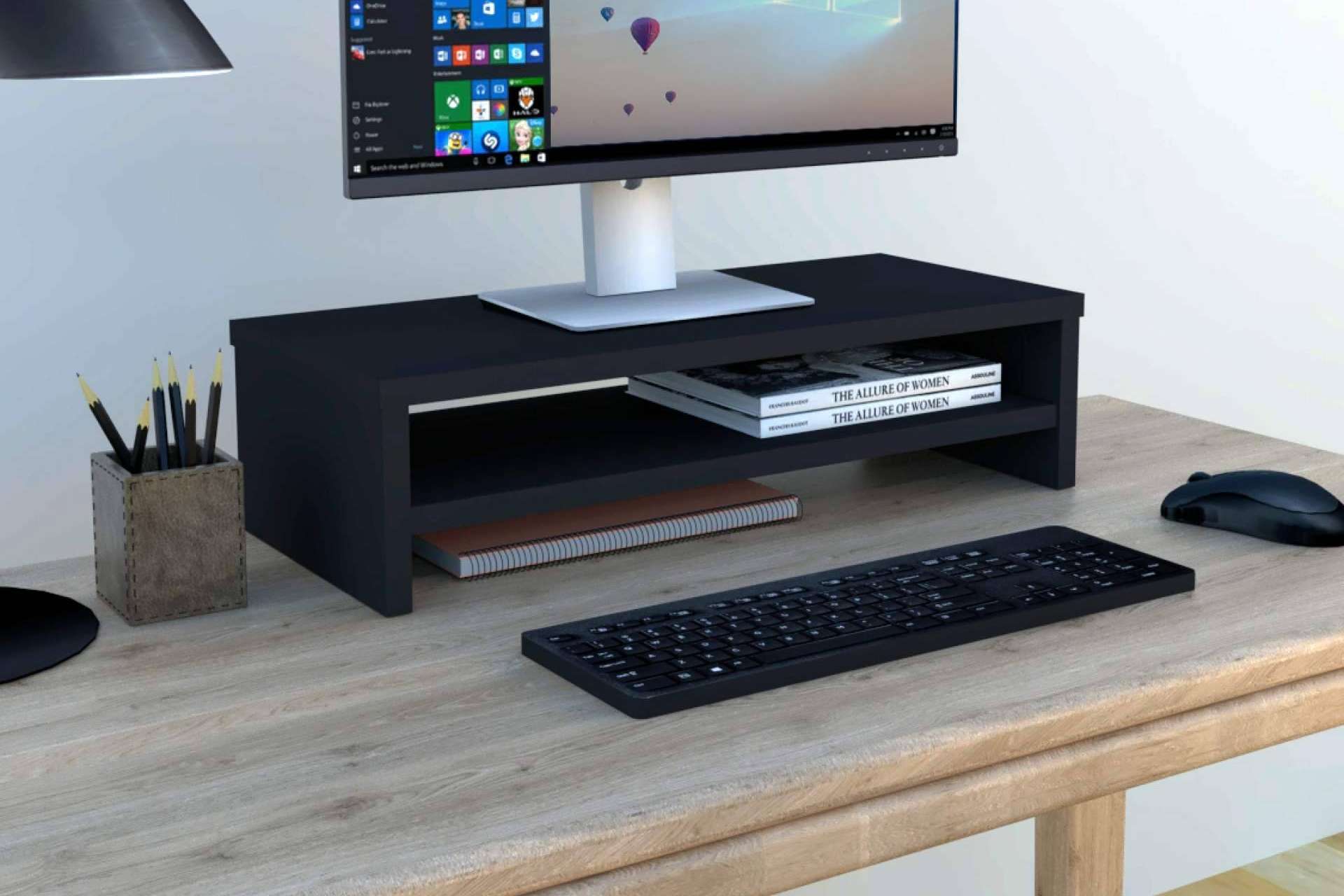 Henor Mobiliario y su catálogo de soportes de monitor y bandejas portateclado