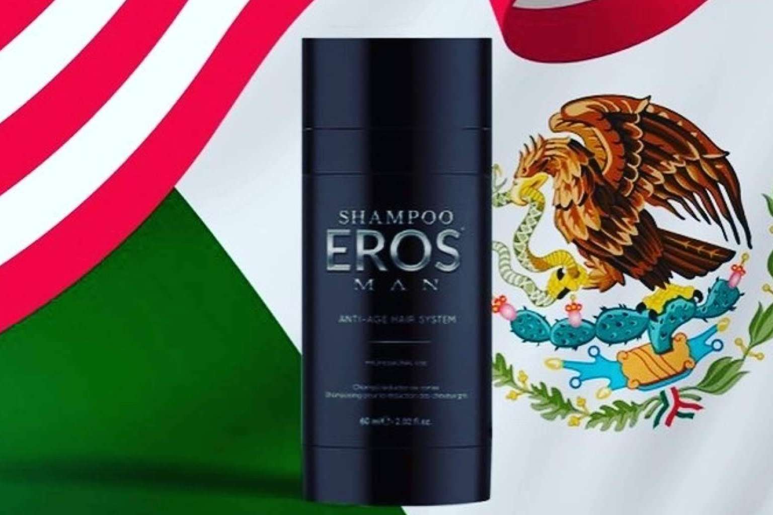 El champú cubre canas de Milano Cosmetics, Shampoo Eros Man, destaca por su gran efecto natural