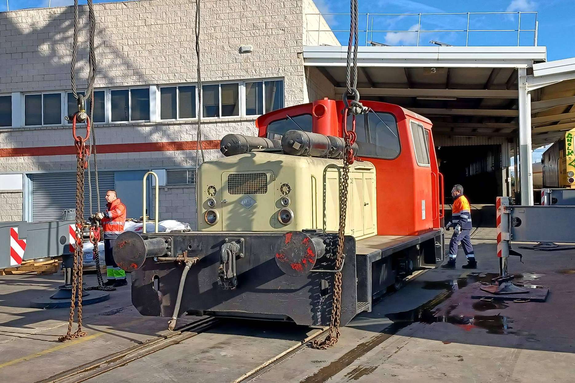 Una histórica locomotora de Azucarera Ebro protegida por la Fundación del Patrimonio Ferroviario