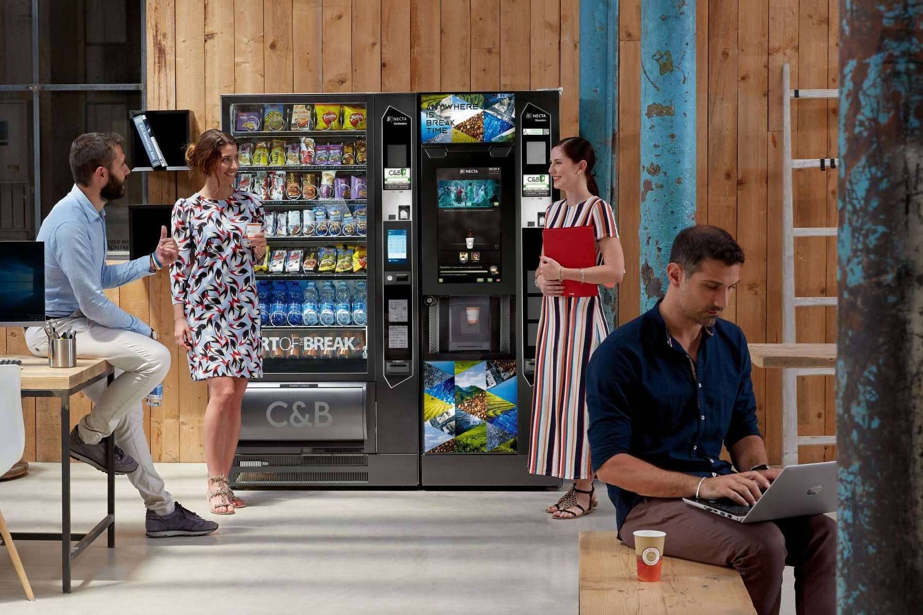 C&B Señor presenta sus máquinas de café vending para trabajadores