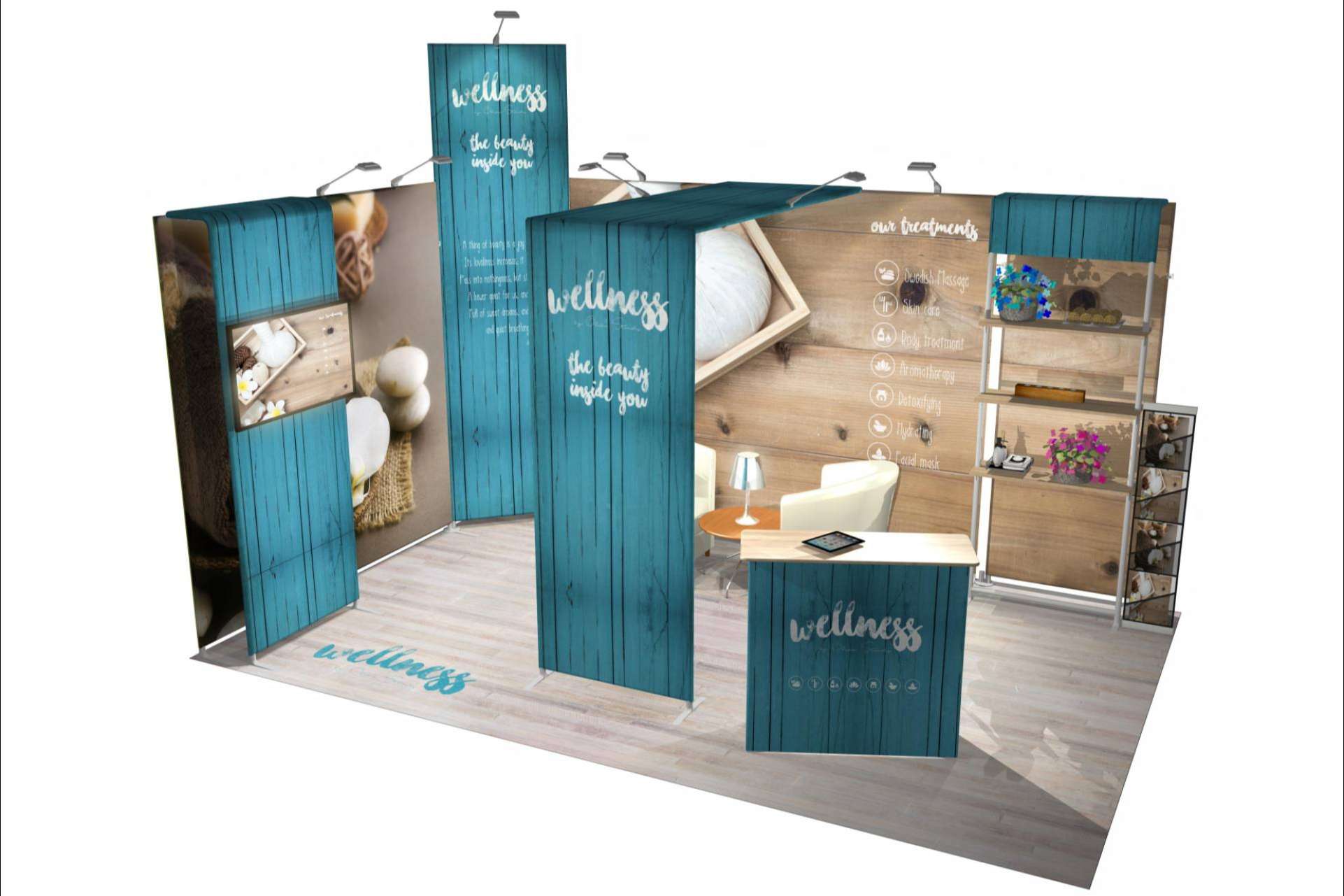 ¿Cambios en la configuración del stand a un día de empezar la feria?, es posible con un stand modular de Olika Stands