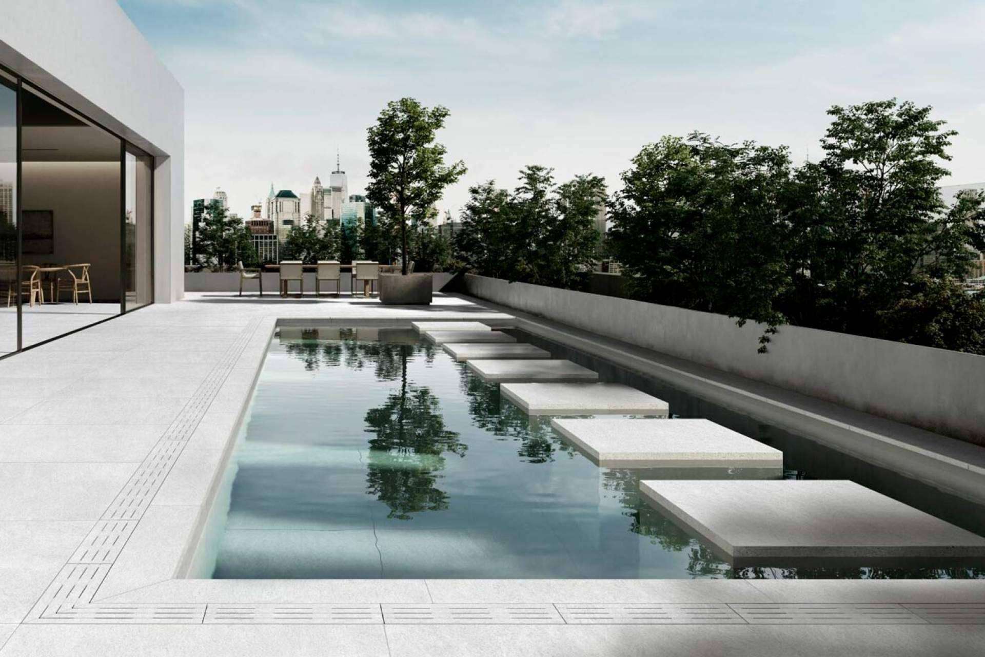 Adquirir azulejos para piscinas modernas