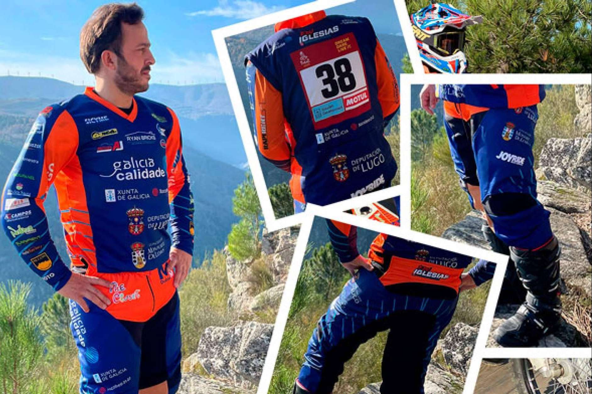 Ropa personalizada para offroad para pilotos exigentes, con ADHESIVOSEMBARRADOS