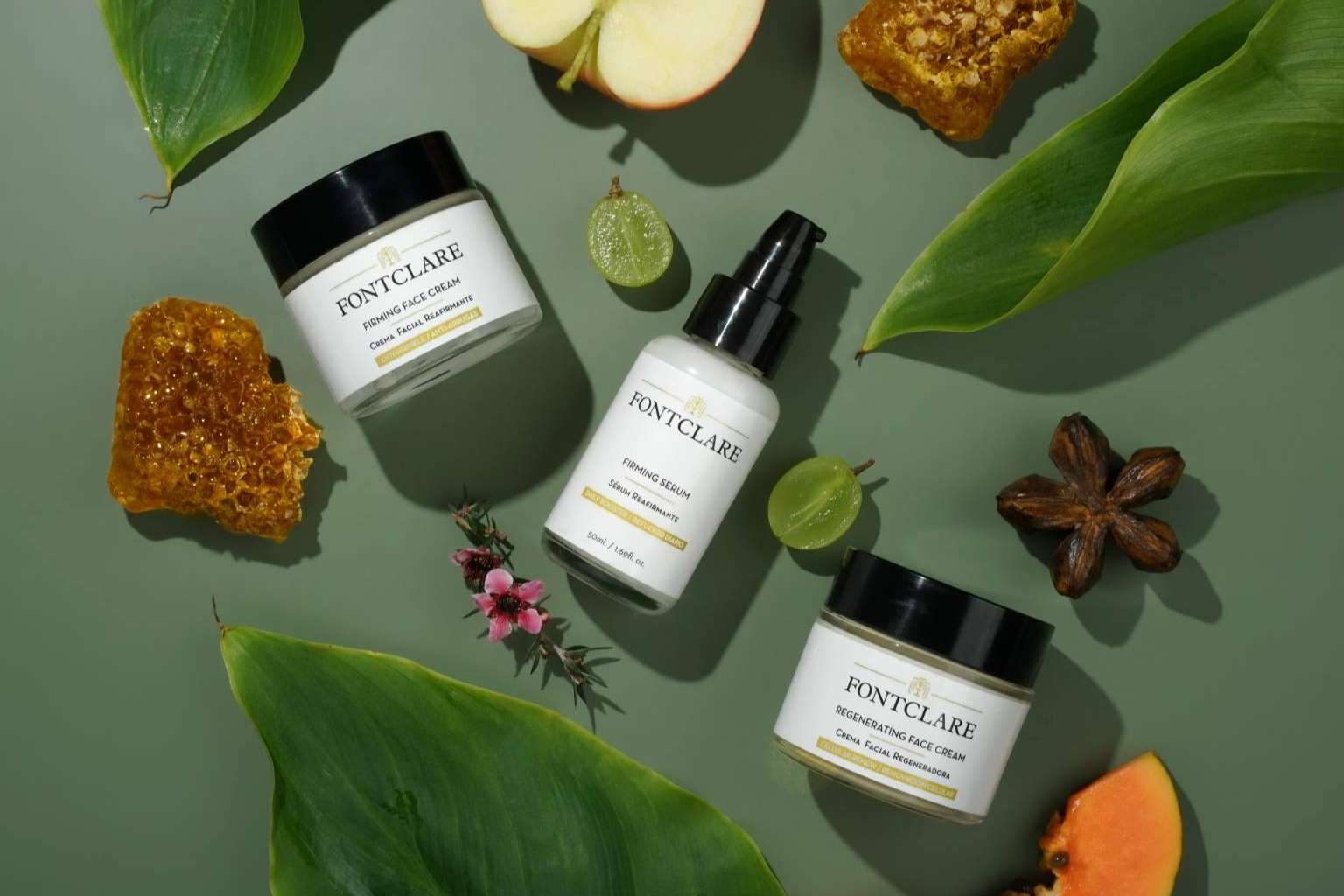 Fontclare emplea ingredientes premium en la fabricación de cosméticos minimalistas