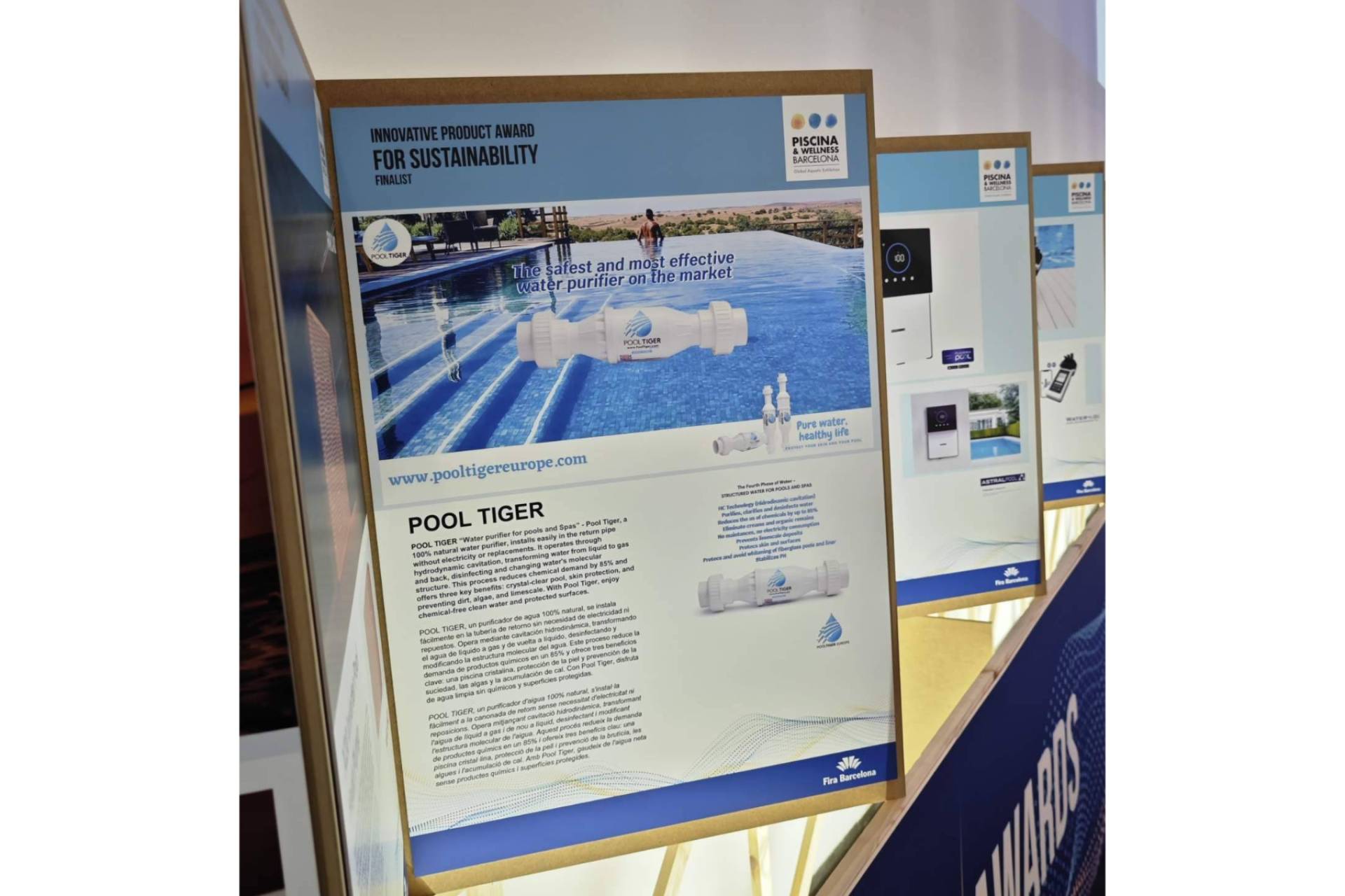 Pool Tiger Europe presenta su tecnología ecológica en Piscinas & Wellness Barcelona 2025