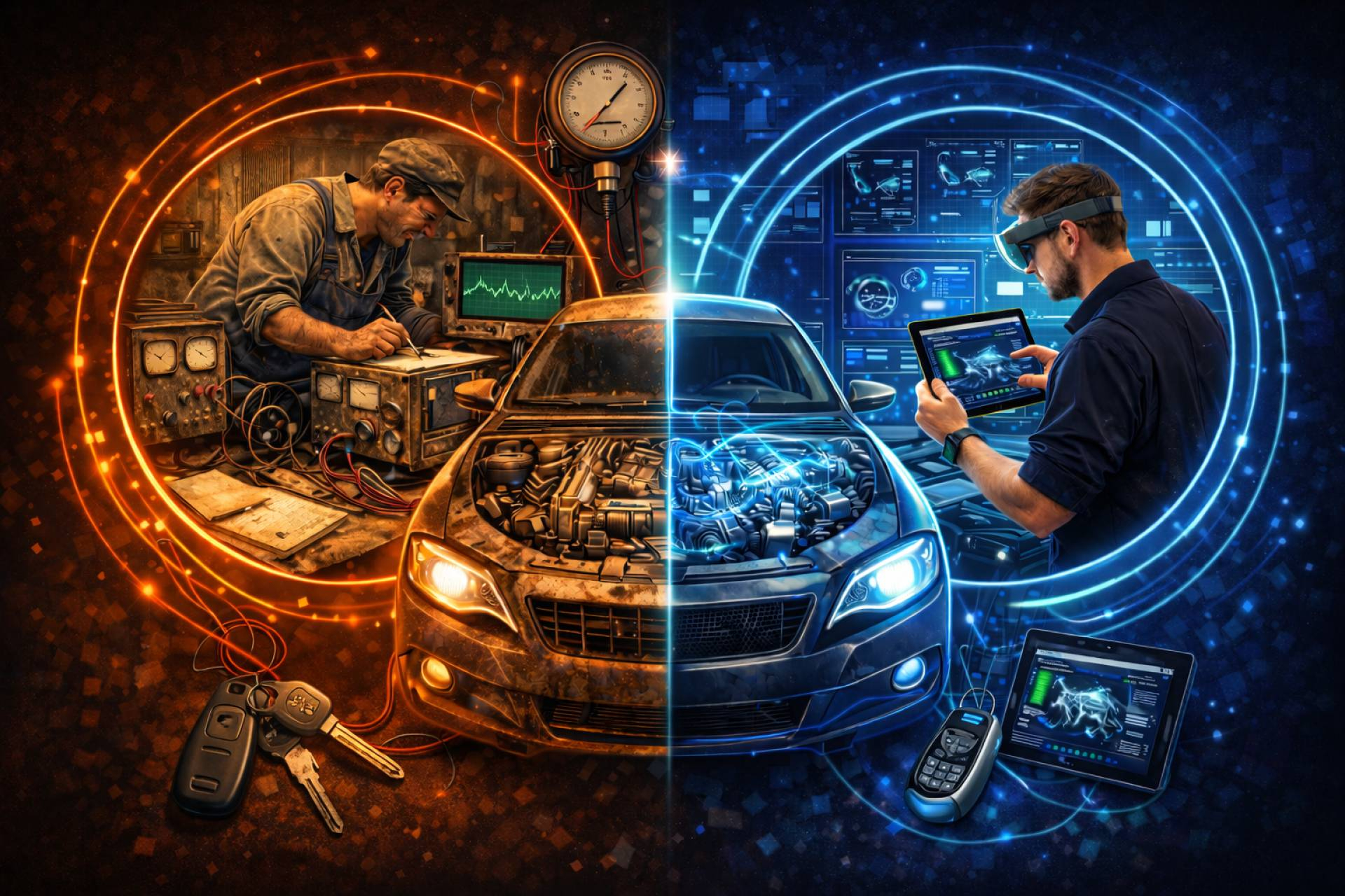 Del taller mecánico al taller digital; así cambia la reparación cuando el coche ya es software y sensores