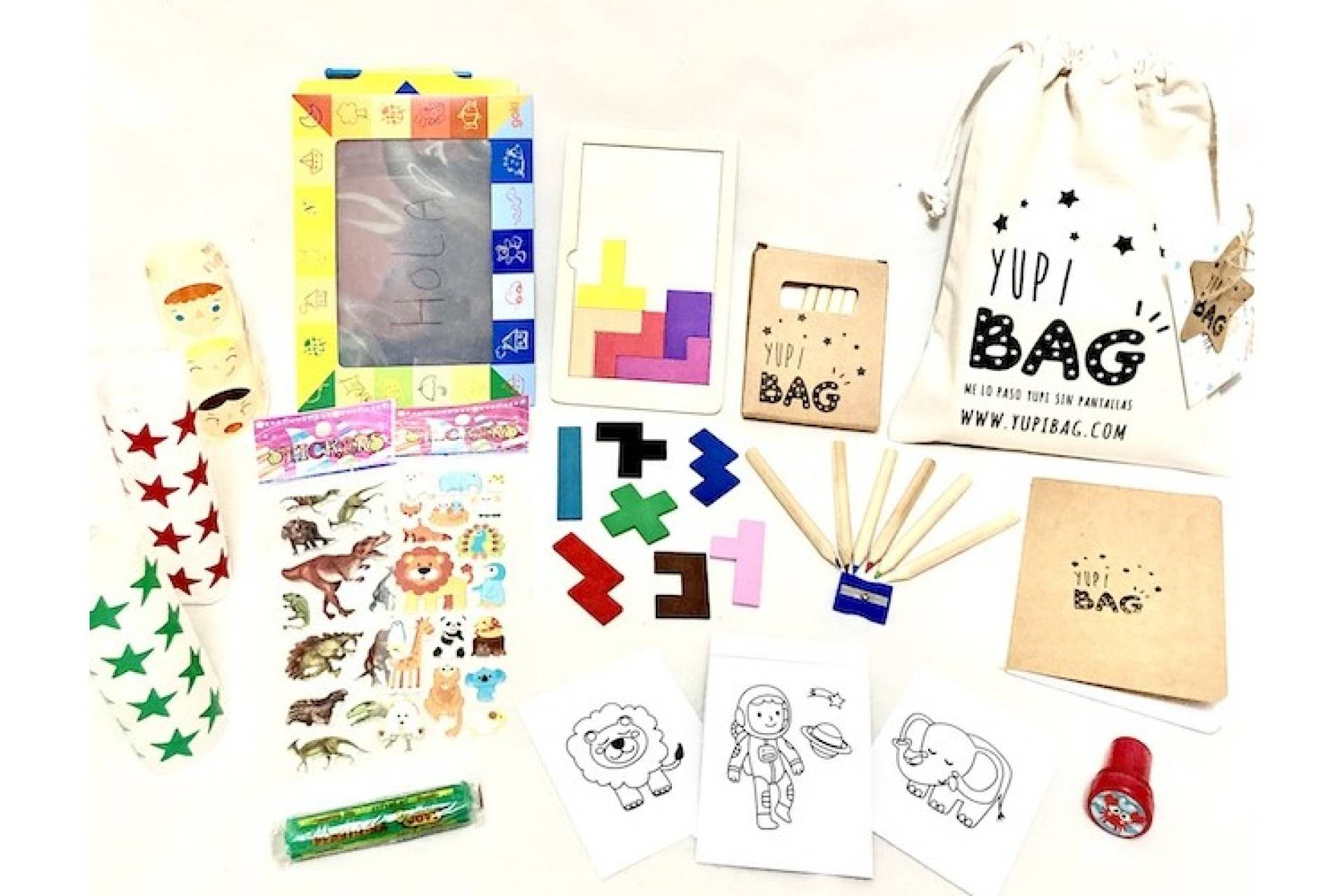 Detalles para niños en bodas que sí se usan; Yupibag convierte el regalo en juego educativo